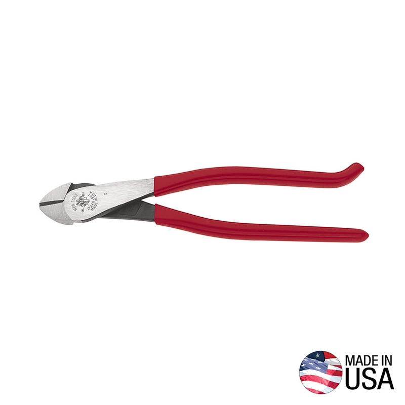 Klein Tools (D248-9ST) Diagonal Cutting Pliers, Ironworker’s Diagonal Cutters with High Leverage Design, Made in USA, Works as Rebar Cutter and Rebar Bender, 9-Inch