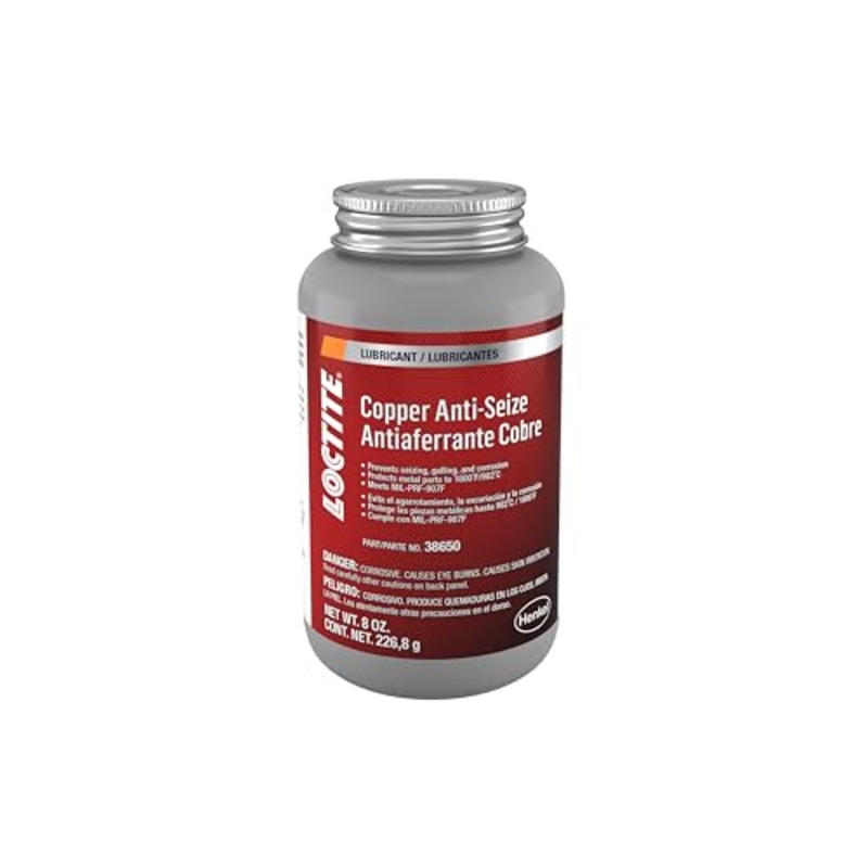 Loctite 38650-12PK Copper Anti-Seize Lubricant – 8 oz. Brush Top Cap, (Pack of 12)