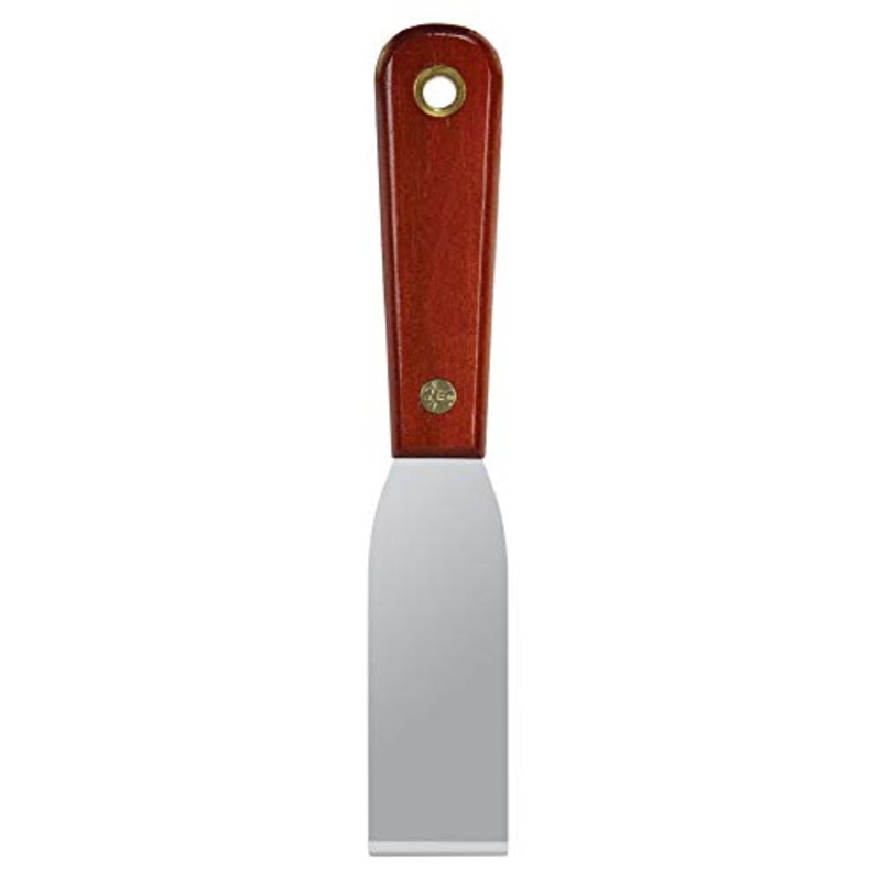 Warner Manufacturing Warner Tool 10750 1-1/4 SS Stiff Putty Knife, Rosewood Handle, Multicolor