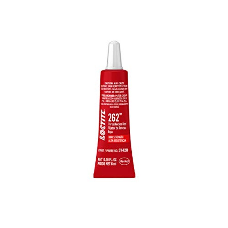LOCTITE 262 Automotive Threadlocker Red  High Strength, High-Temp Thread Lock, Permanent, Oil Tolerant, General Purpose – 6 ml, 1 Pack