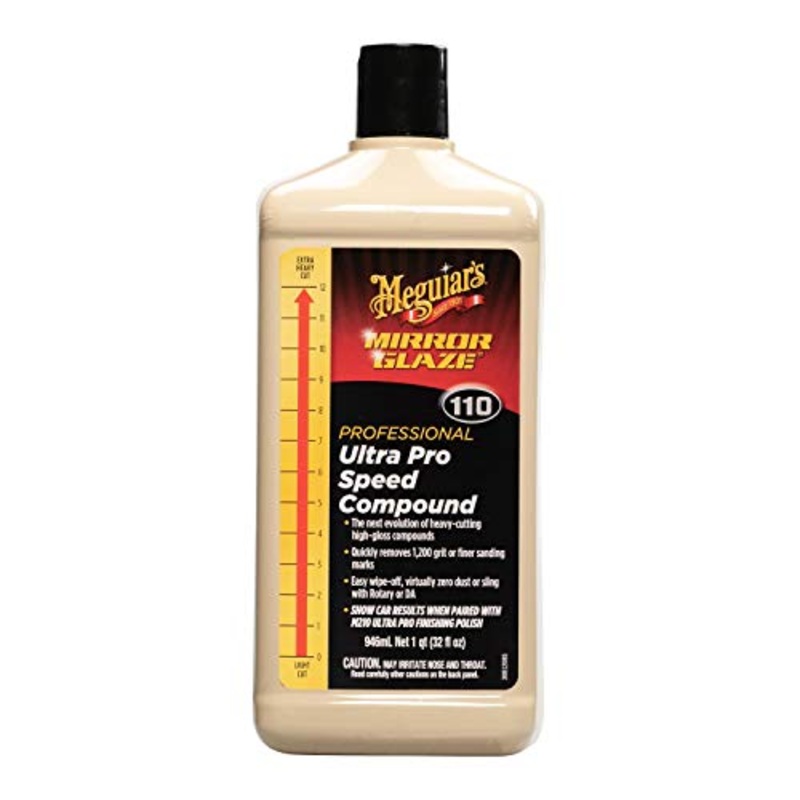 Meguiar’s M11032 Mirror Glaze Ultra Pro Speed Compound – 32 Oz Bottle (Packaging May Vary)