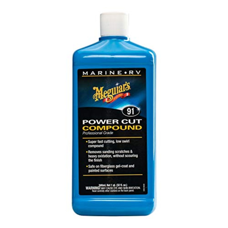 Meguiar’s M9132 Marine/RV Power Cut Compound – 32 Oz Bottle (Packaging May Vary)