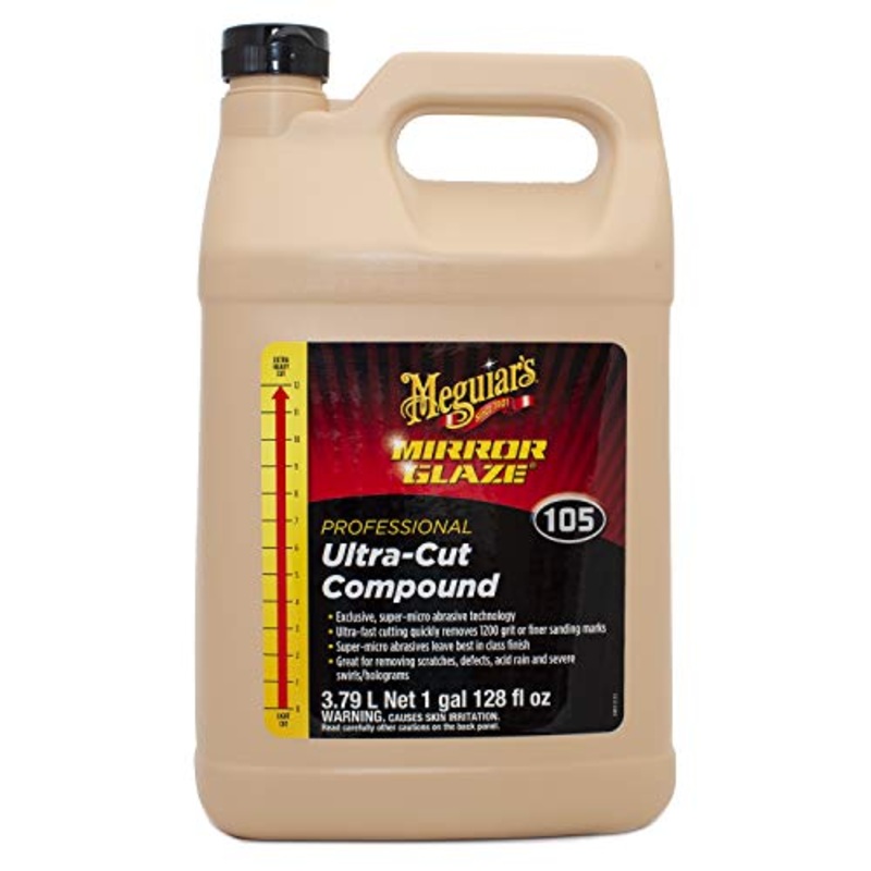 Meguiar’s Professional Ultra-Cut Compound M10501 – Professional Grade Cut and Polish Compound – Heavy Duty Compound That Removes Scratches, Swirls, Stains and Oxidation, 128 Oz, 1 Gallon