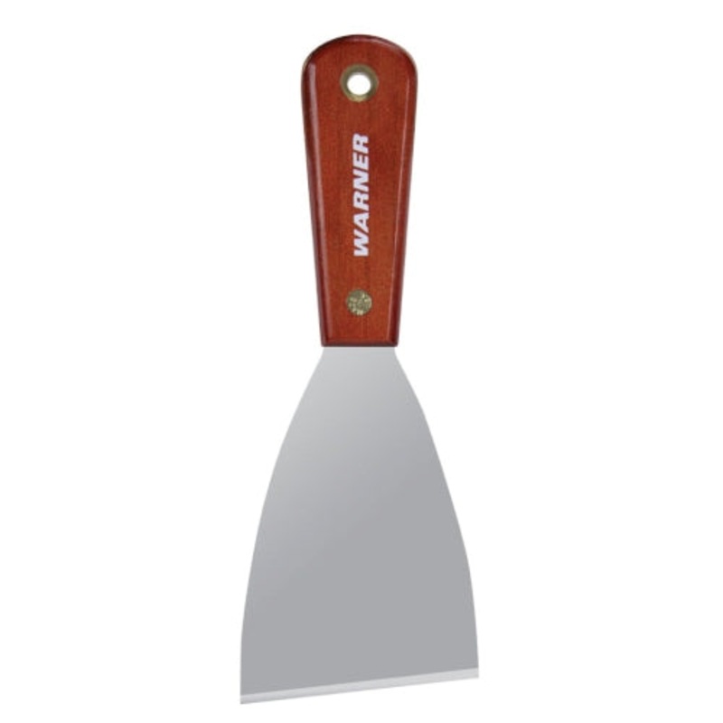 Warner 3 Stiff Scraper, Carbon Steel Blade, Rosewood Series