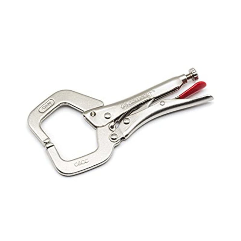 Crescent 6 Locking C-Clamp with Regular Tips – Carded – C6CCVN , Red