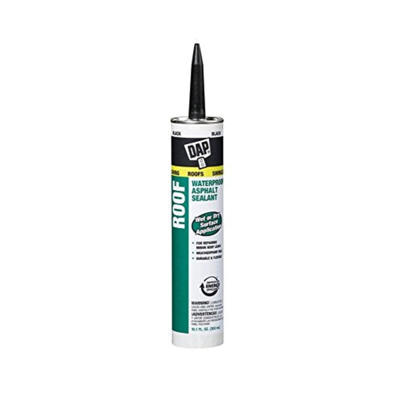 Dap 18268 2 Pack 10.1 oz. Roof Waterproof Asphalt Filler and Sealant, Black