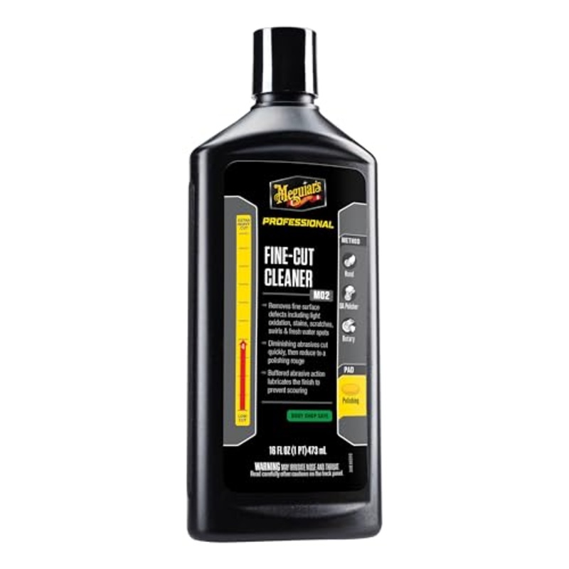 Meguiar’s 1DBK7-25 M0216 Mirror Glaze Fine-Cut Cleaner – 16 oz.