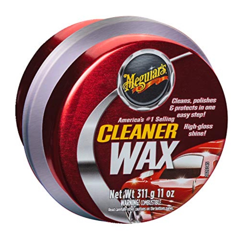 Meguiar’s Cleaner Wax, Easy-to-Use Paste Wax that Removes Light Defects, Protects Single Stage Paint/Clear Coat, and Leaves a Glossy Shine in One Step, 11 Oz