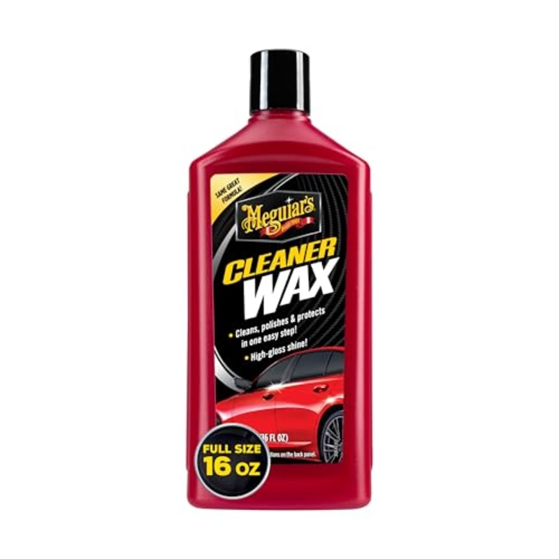 Meguiar’s Cleaner Wax – Liquid Car Wax, Cleans, Polishes and Protects Your Vehicle – Easy to Use, Long-lasting Shine – 16 Oz