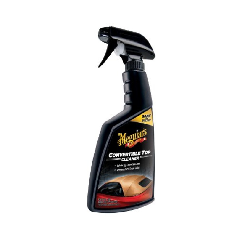 Meguiar’s Convertible Top Cleaner – Fabric Convertible Top Cleaner and Vinyl Convertible Top Cleaner in One Advanced Formula – Safely Removes Stains, Mildew, Bird Droppings, and More, 16 Oz