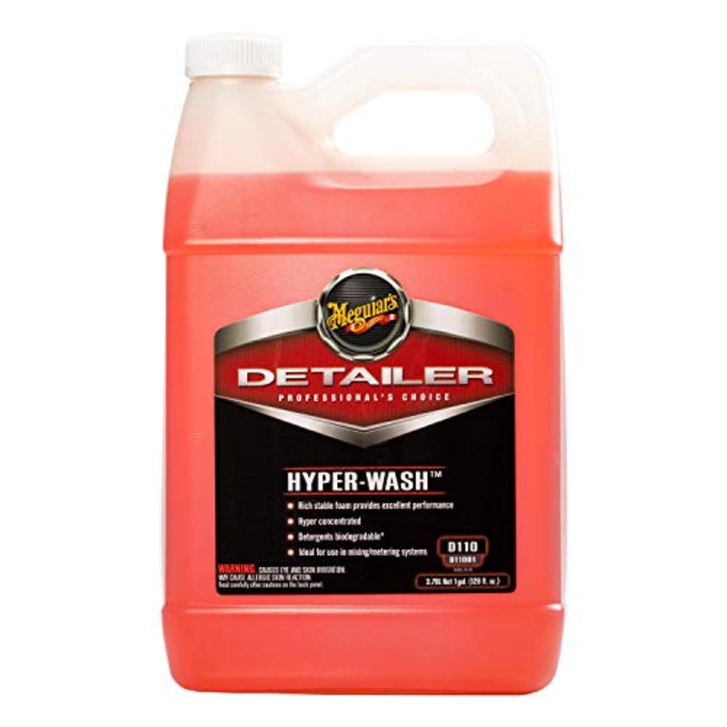 Meguiar’s D111 Hyper-Wash Foaming Car Wash Lifts Off Dirt and Leaves a Rich Shine – 1 Gallon Container (Packaging May Vary)