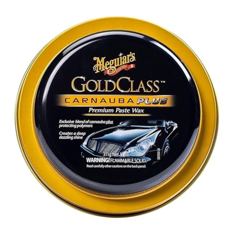 Meguiar’s G7014J Gold Class Carnauba Plus Premium Paste Wax, Creates a Deep Dazzling Shine – 11 Oz Container