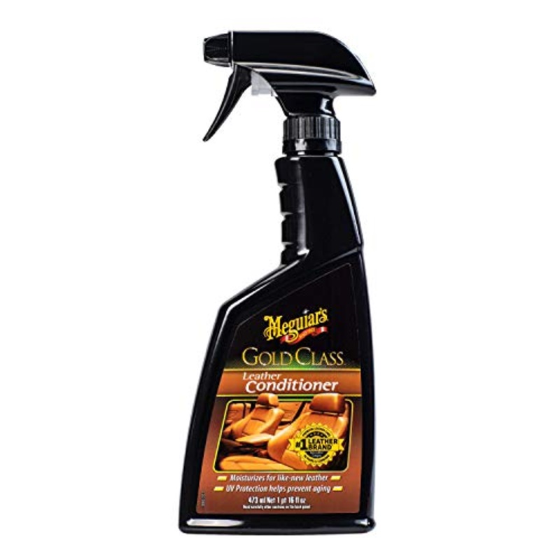 Meguiar’s Gold Class Leather Conditioner Spray – Premium Car Leather Conditioner – Protect Your Car’s Seats from Cracking, Fading and Drying Out – Keep It Looking and Feeling New, 16 Oz