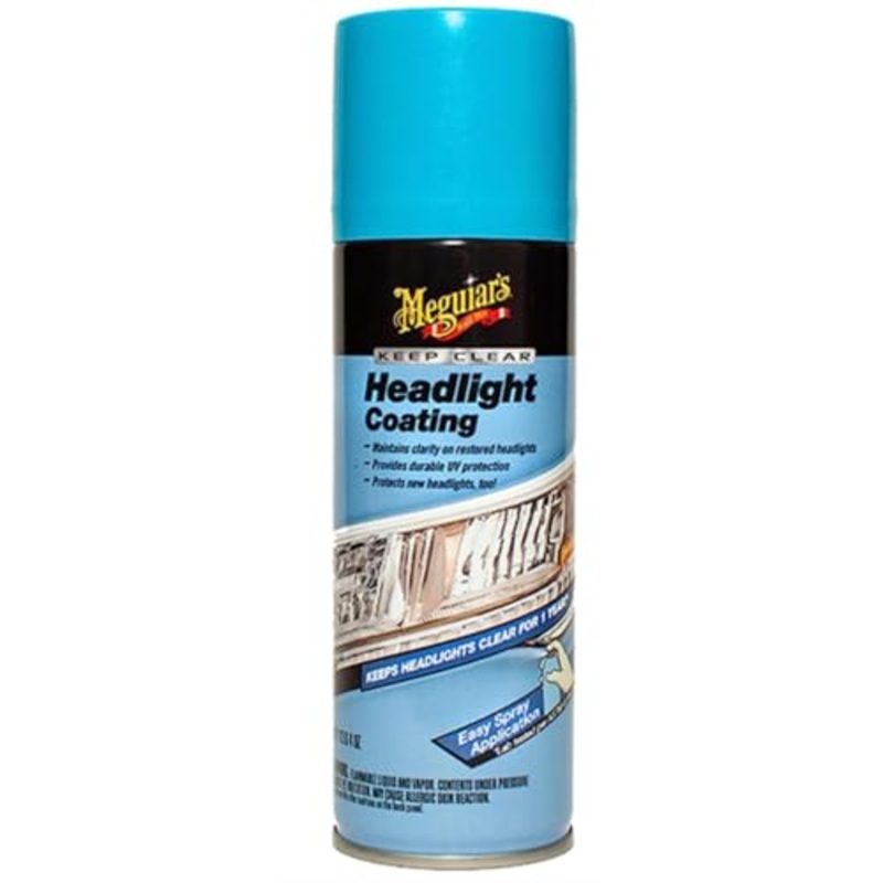 Meguiar’s Keep Clear Headlight Coating – Durable, Long-Lasting Protection Prevents Oxidation and Prevents Yellowing for a Year – Easy Application – 4 Oz Aerosol