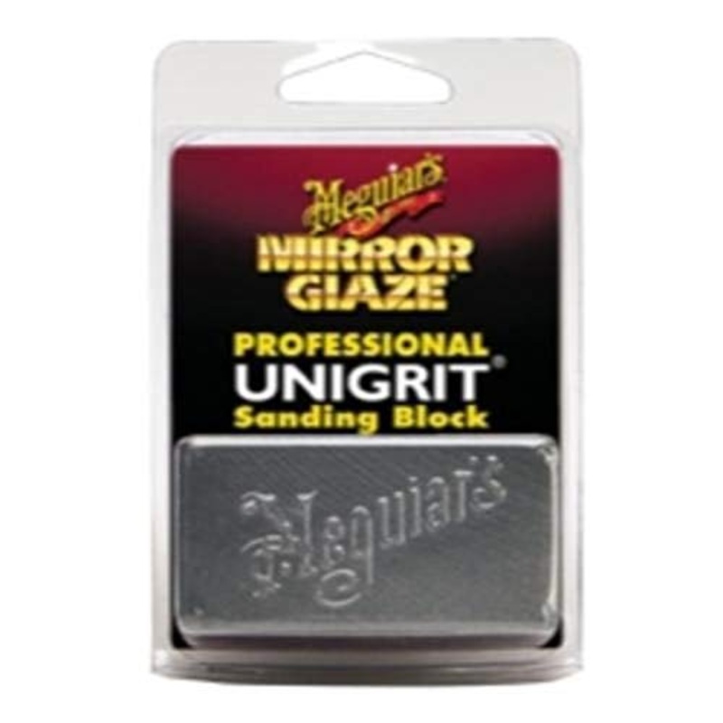 Meguiar’s Professional Mirror Glaze Unigrit Sanding Block 1,000 Grit K1000 – Professional-Grade Sanding Block – Precise, Uniform Grit for Even Sanding That’s Easy to Clean and Polish, 1 Sanding Block