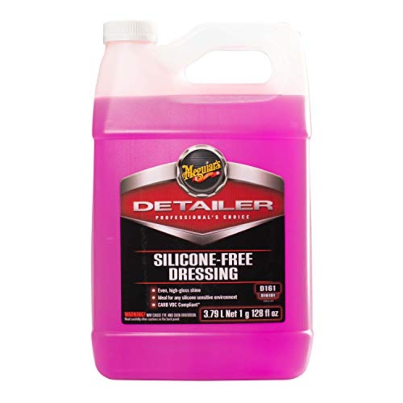Meguiar’s Professional Silicone Free Dressing D16101 – High Performance Dressing, Ideal as a Tire shine and Exterior Trim Care for a Deep, Glossy Shine thats Body Shop Safe, 128 Oz, 1 Gal