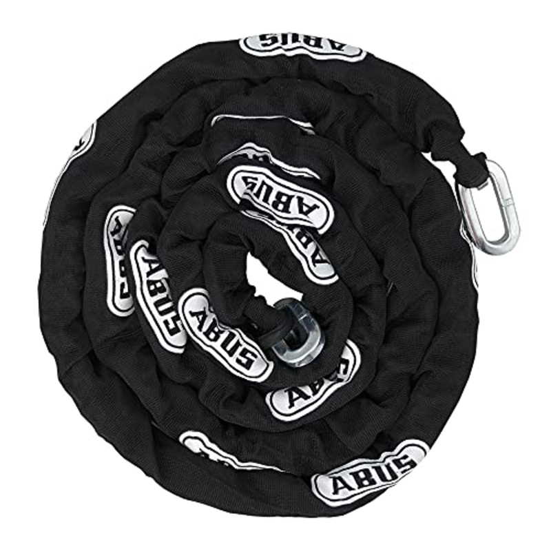 ABUS Hardened Steel 10KS 10 Foot x 3/8 Thick Square Security Chain for Bikes, Containers, Trailers, ATV’s, Motorcycles and Personal/Industrial Property