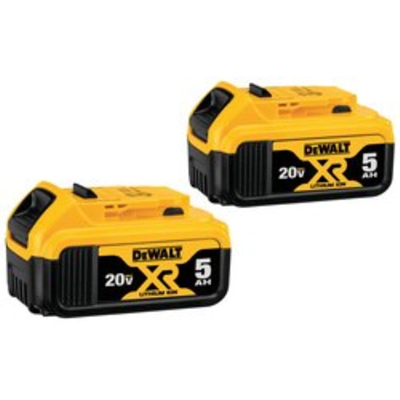 DeWALT 20V (DCB205-2) MAX Lithium-Ion 5.0Ah Battery (2-Pack)