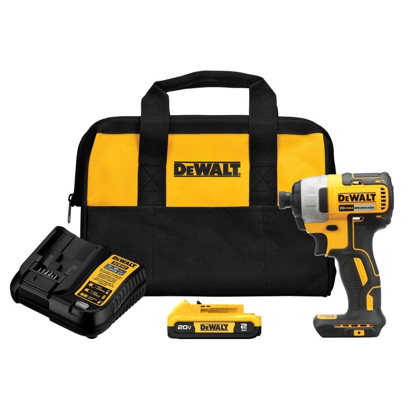 DeWALT 20V (DCF787D1) MAX XTREME Cordless Brushless 1/4 In. Impact Driver Drill Kit