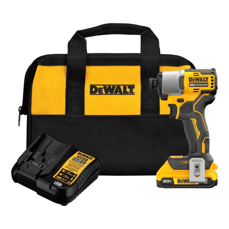 DeWALT (DCF840D1) 20V MAX Brushless Cordless 1/4 In. Impact Driver Kit