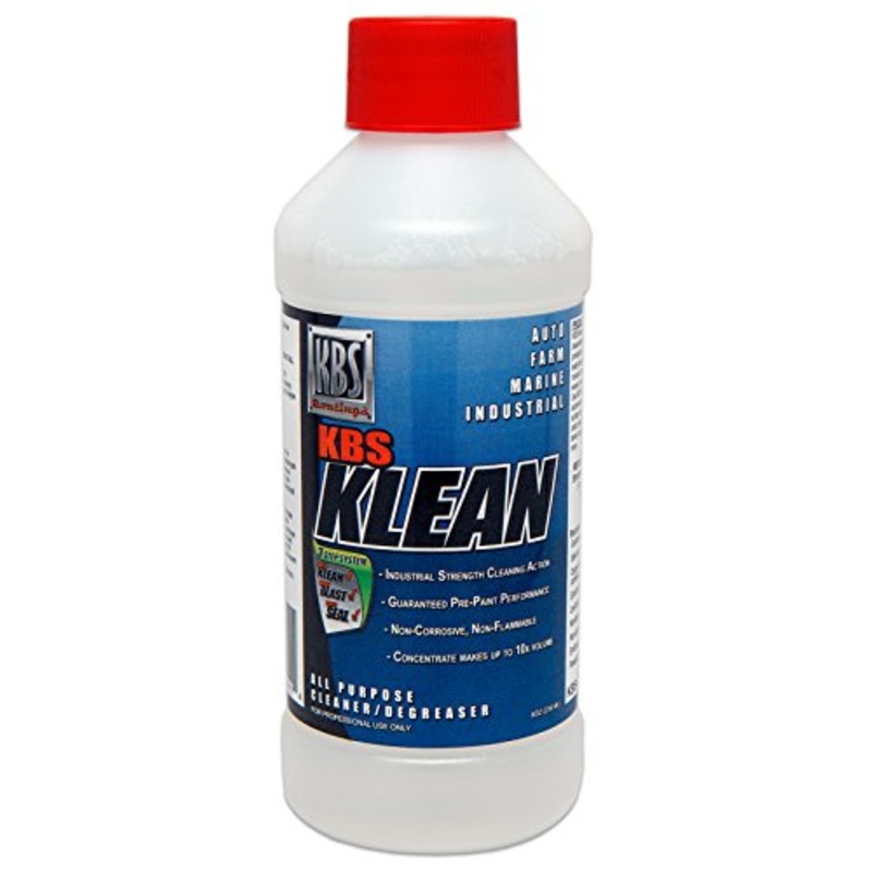 KBS Coatings 2200 KBS Klean – 8 Fl. oz. – Water Based Cleaner and Degreaser, Clear Liquid