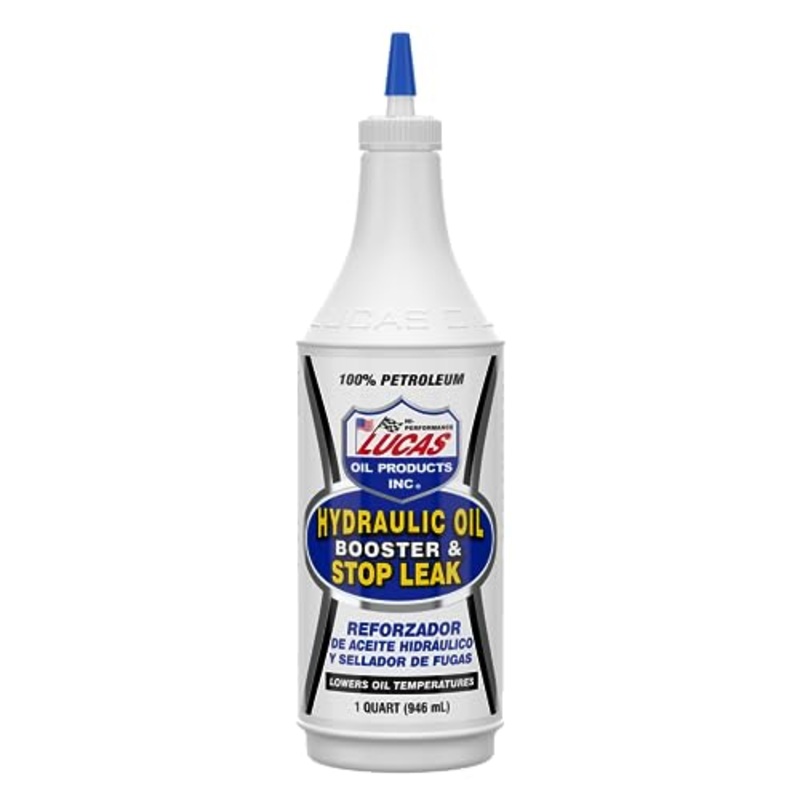 Lucas Oil 10019 Hydraulic Oil Booster and Stop Leak – 1 Quart, White, 32 Ounce