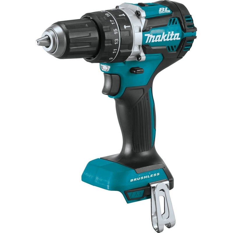 Makita 18V LXT Lithium-Ion Compact Brushless Cordless 1/2 Hammer Driver-Drill (Bare Tool)