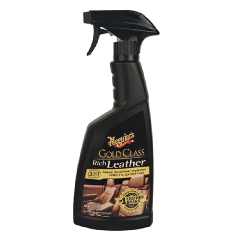Meguiar’s Gold Class Rich Leather Cleaner & Conditioner – 15.2 Oz Spray Bottle