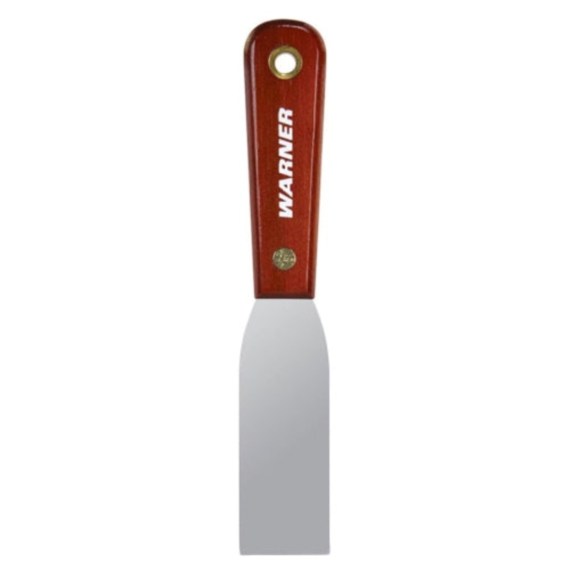 Warner 1-1/2 Flex Putty Knife, Carbon Steel, Rosewood Handle, Multicolor