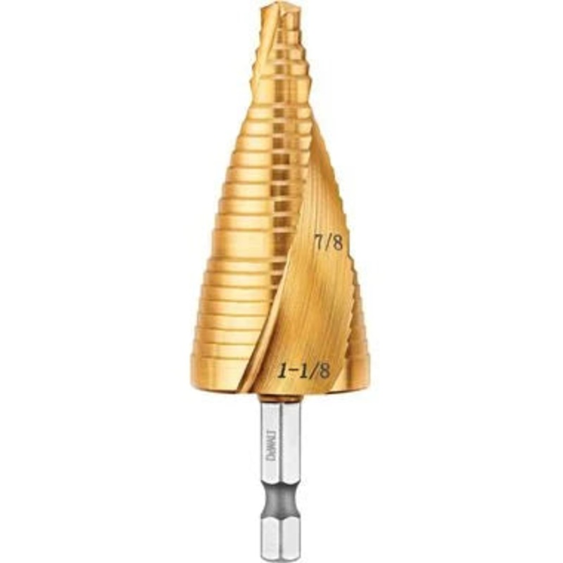 DEWALT (DWA1789IR) Step Drill Bit Set, 7/8-Inch to 1-1/8-Inch
