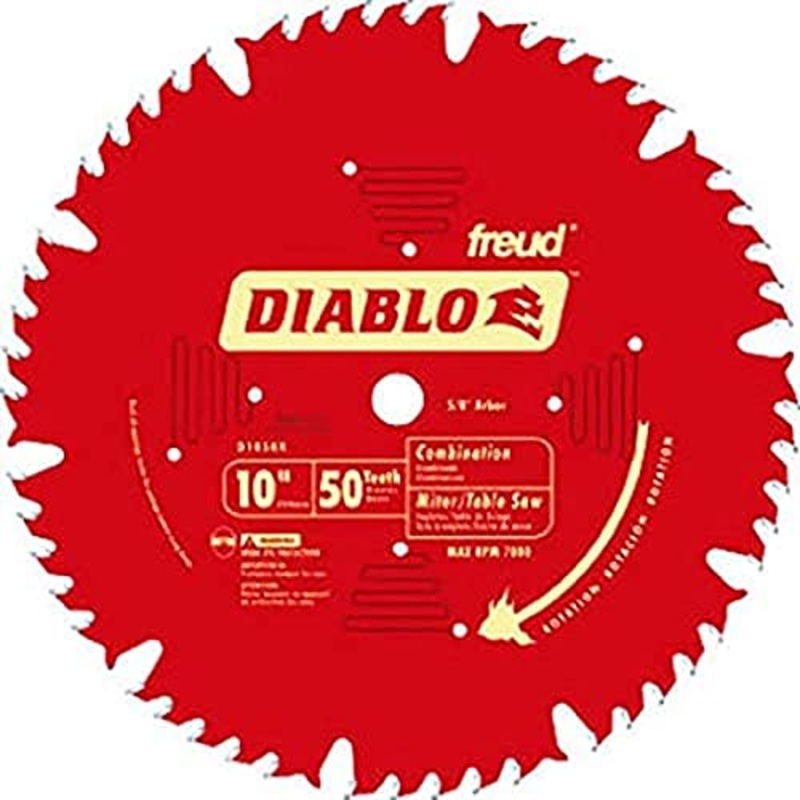 Diablo by Freud Freud D1050X Diablo 10 50-Tooth ATB Combo Saw Blade w/5/8 Arbor&PermaShield