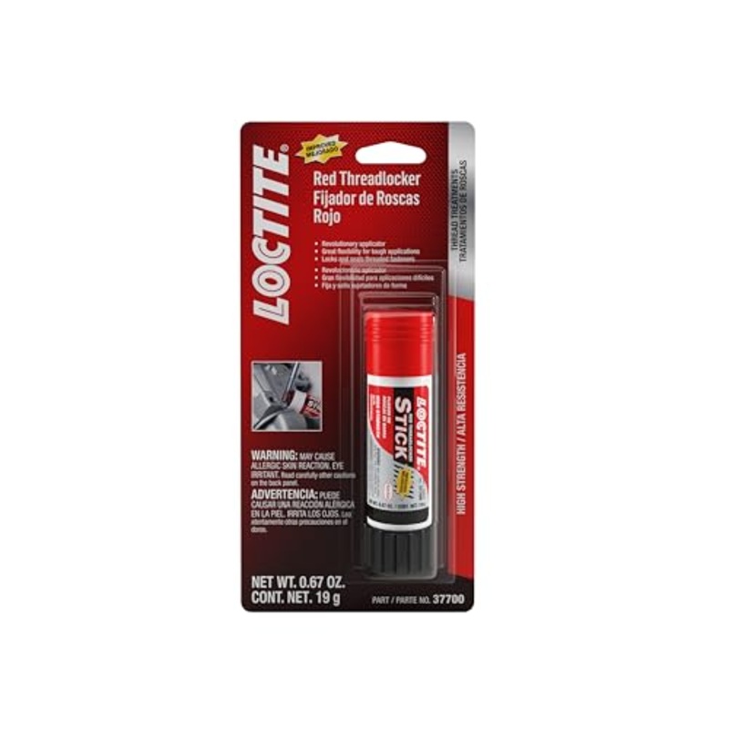 Loctite 268 Threadlocker Red Glue Stick – High Strength Thread Lock, High Temp, Heavy-Duty Applications, Works on All Metals – 19 g, 1 Pack
