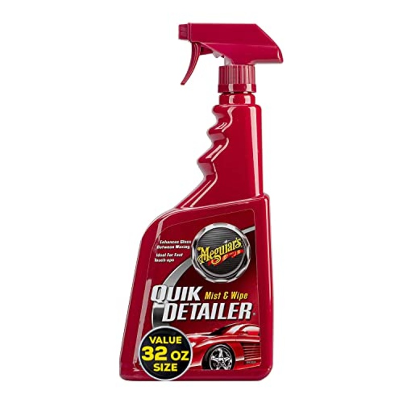 Meguiar’s Quik Detailer Mist and Wipe – The Perfect Car Detailing Spray to Lightly Clean With a Quick and Easy Gloss Enhancement – 32 Oz