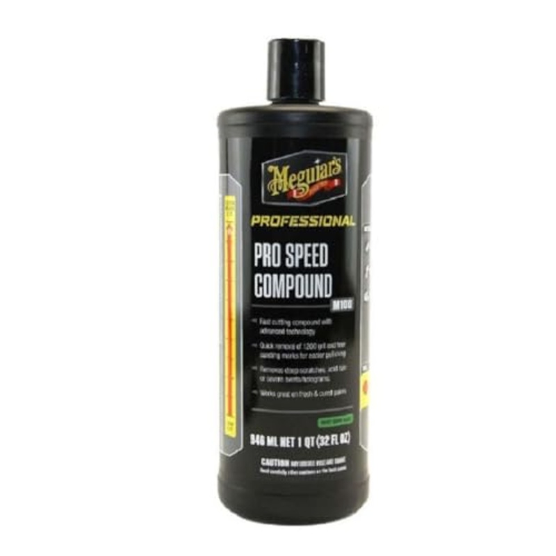 Meguiars Pro Speed Compound M10032 – Fast-Cutting Compound for Heavy Scratch and Swirl Removal – Professional Car Polish – Compound That Removes up to 1200 Grit Sanding Marks, 32 Oz