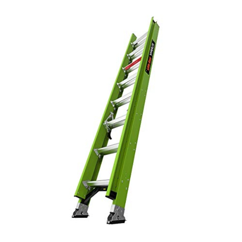 Little Giant Ladders, HyperLite, 16′, Extension Ladder, Fiberglass, Type 1A, 300 lbs rated (18716), Green