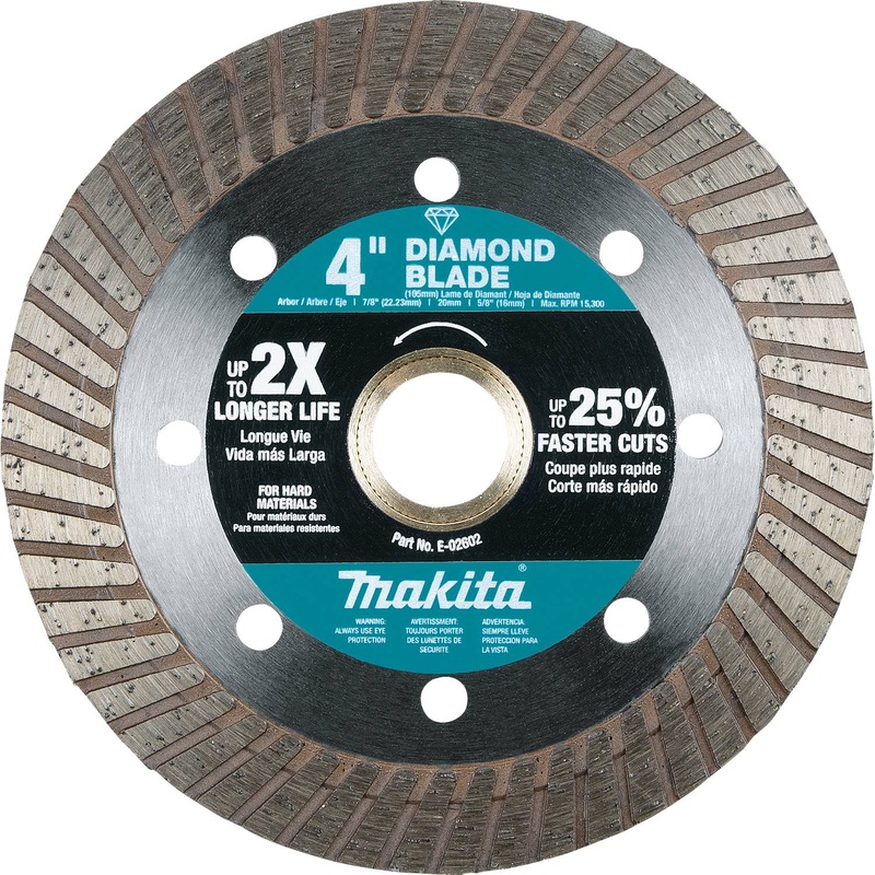 Makita E-02602 – 4 Diamond Blade, Turbo, Hard Material