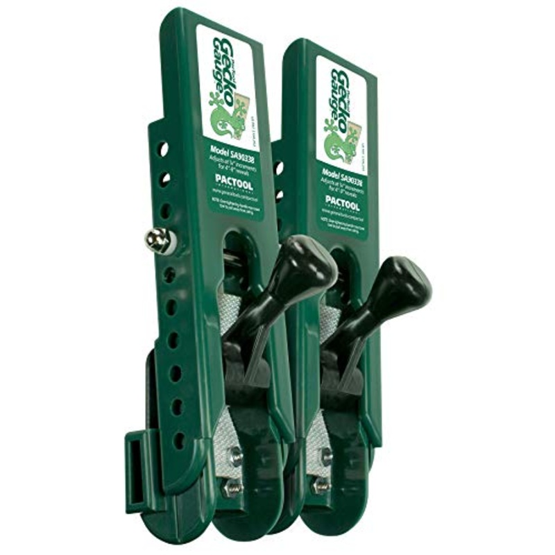 PacTool Gecko Gauge LP Siding Tool, The Original Home Siding Installation Kit – For Use with 3/18 Inch LP Engineered Wood Siding, Includes 2 Gecko Gauge Clamps for One Person Installation
