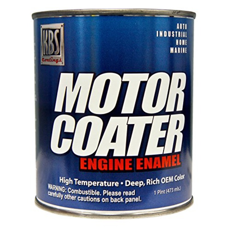 KBS Coatings 60302 Gloss Black Motor Coater Engine Paint – 1 Pint