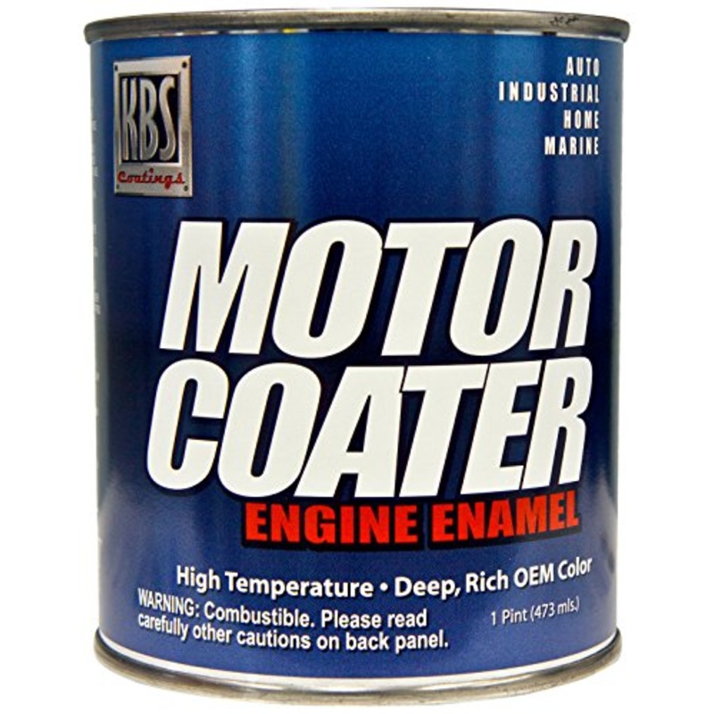 KBS Coatings 60307 White Motor Coater Engine Paint – 1 Pint