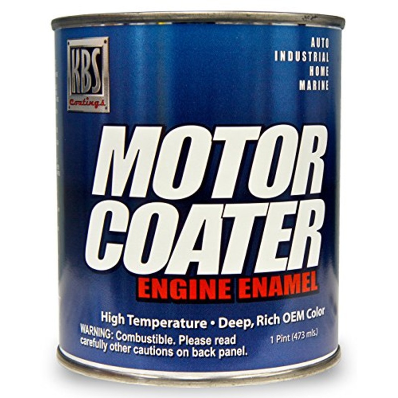 KBS Coatings 60309 Fire Red Motor Coater Engine Paint – 1 Pint