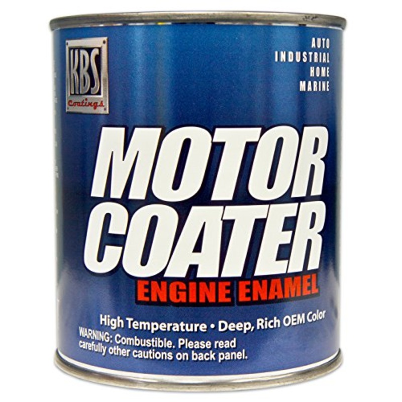 KBS Coatings 60437 Cat Yellow Motor Coater Engine Paint – 1 Quart
