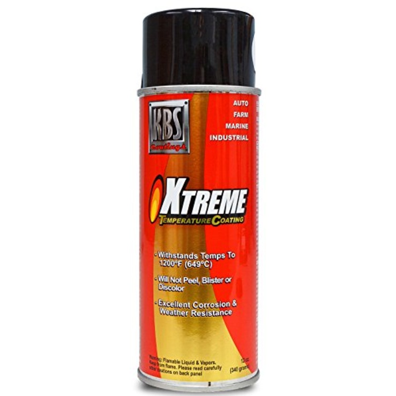 KBS Coatings 65105 Cast Iron Grey Xtreme Temperature Coating – 12 fl. oz.