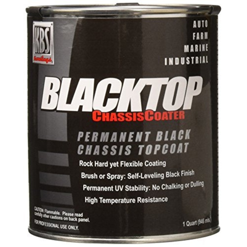 KBS Coatings 8402 OEM Satin Black BlackTop Chassis Paint – 1 Quart