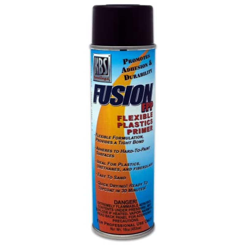 KBS Coatings Fusion FPP – Flexible Plastics Primer – 16oz Aerosol Can, Grey (150060)
