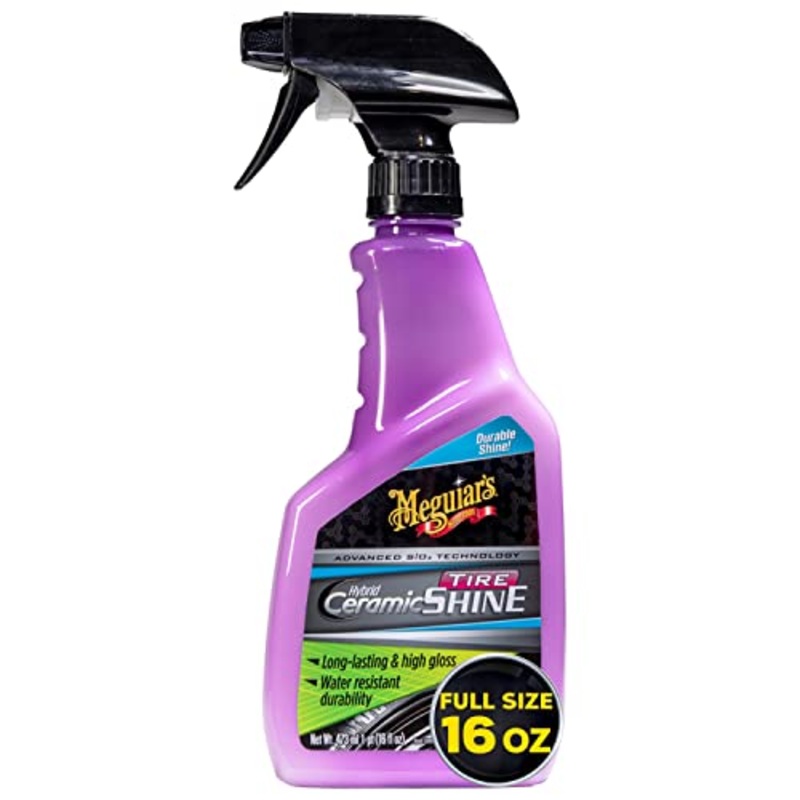Meguiar’s Hybrid Ceramic Tire Shine – Long-Lasting Shine That’s Durable & Water-Resistant Hybrid Ceramic Technology – 16 Oz Spray
