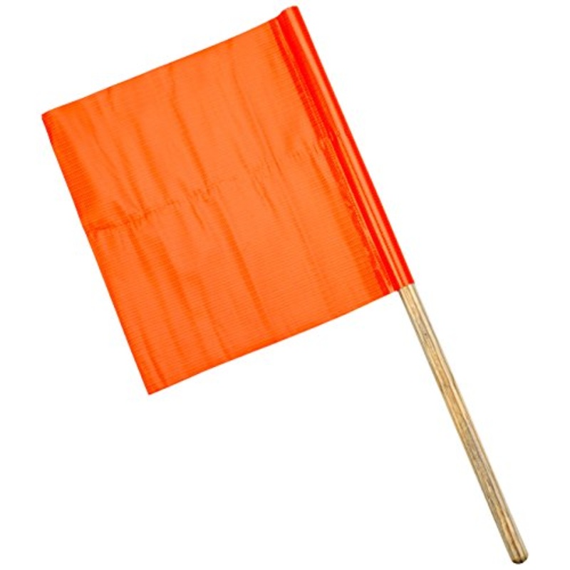 Mutual Industries 14994-27-18 Standard Vinyl Highway Safety Traffic Warning Flag, 18 x 18 x 27 (Pack of 10)