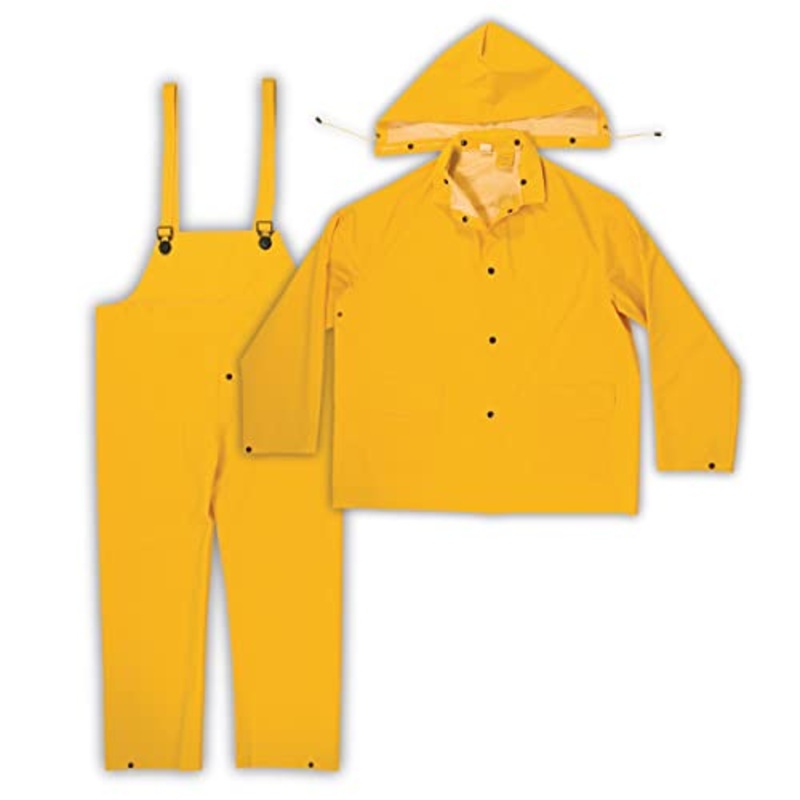 Custom Leathercraft – R1014X CLC Rain Wear .35MM 3-Piece Rain Suit Yellow , 4XLarge