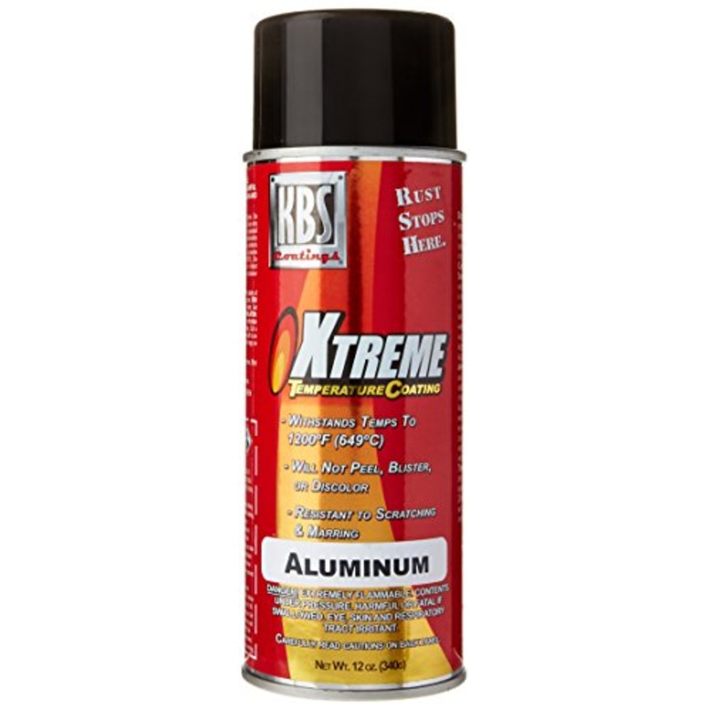 KBS Coatings 65103 Aluminum Xtreme Temperature Coating – 12 fl. oz.