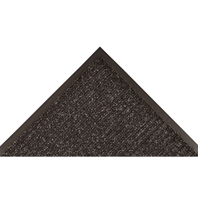 Notrax 117 Heritage Rib Carpeted Entrance Mat for Lobbies and Indoor Entranceways, 4′ x 6′, Absorbent Indoor Commercial Rug for Home or Office, Charcoal, 117S0046CH