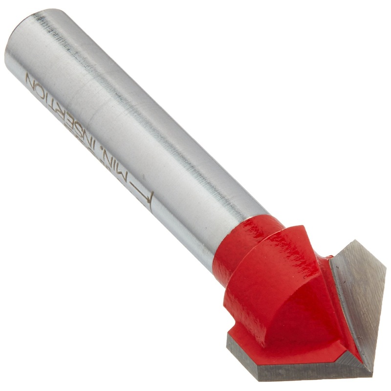 Freud (20-104) 90-Degree V-Grooving Bit with 1/4-Inch Shank, 1/2-Inch Diameter
